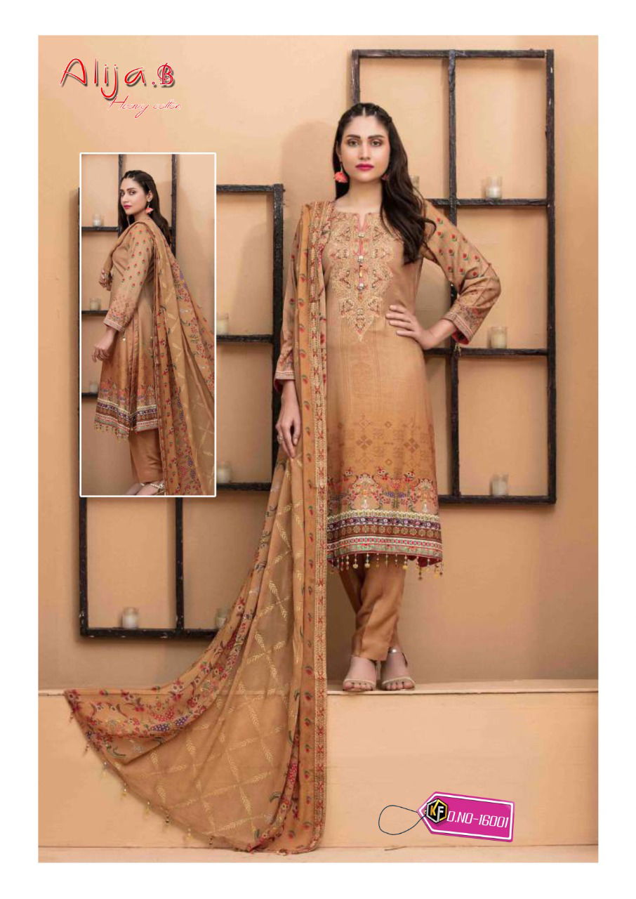 Keval Alija B 16 Heavy Cotton Karachi Fancy Regular Wear Dress Material Collection